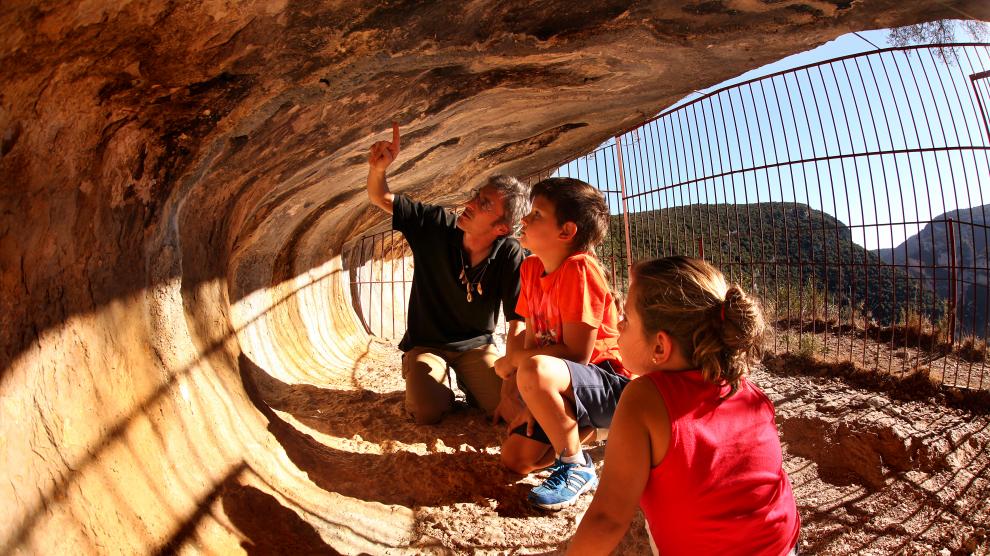 Más de 60 abrigos de arte rupestre existen en el Parque Cultural del Río Vero, varios de ellos visitables.