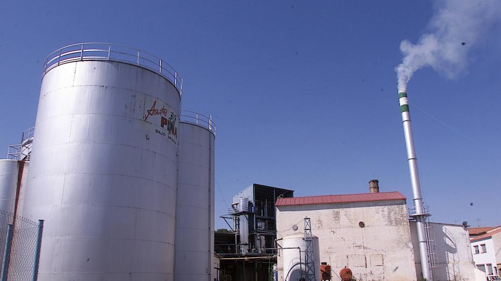 Imagen de archivo de la antigua fábrica de Aceites Pina en La Puebla de Híjar.