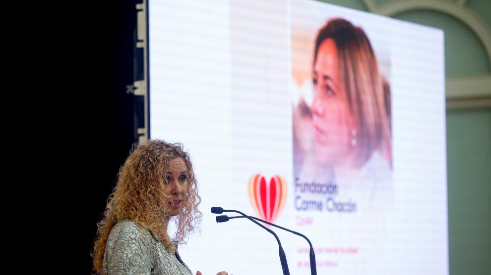 La exsenadora María José Elices preside la nueva Fundación Carme Chacón que se ha presentado este martes en Barcelona.