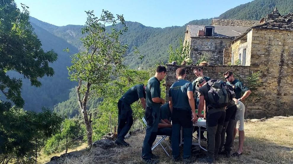 Componentes del dispositivo de búsqueda en el centro de operaciones de Morillo de San Pietro