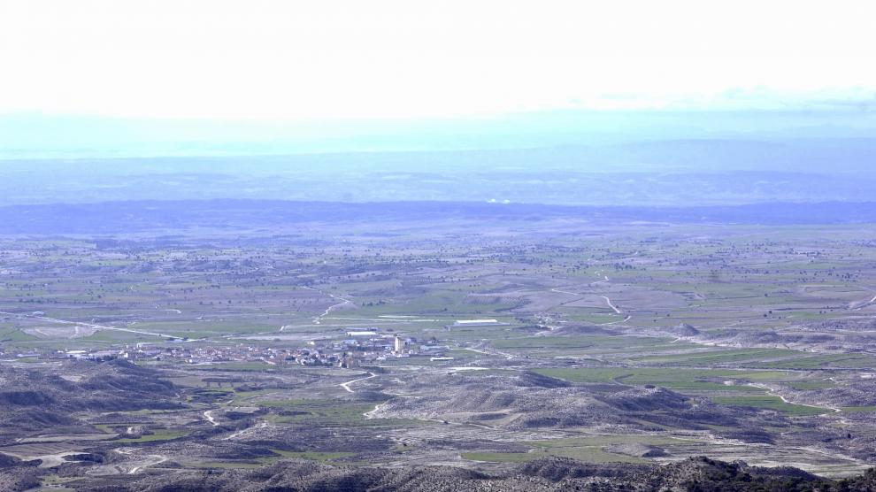 Panorámica de la Sierra de Alcubierre, en el corazón de Los Monegros.