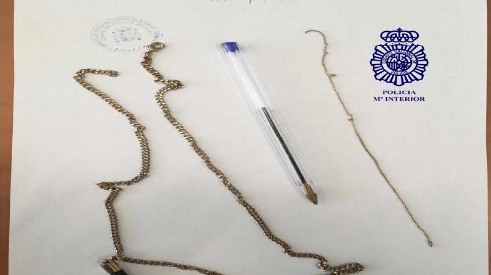 cadenas de oro recuperadas