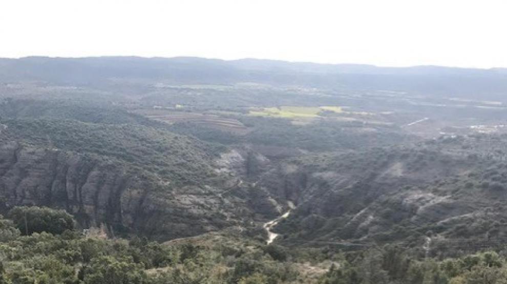 La tirolina recorrerá el barranco del Vero en Alquézar.