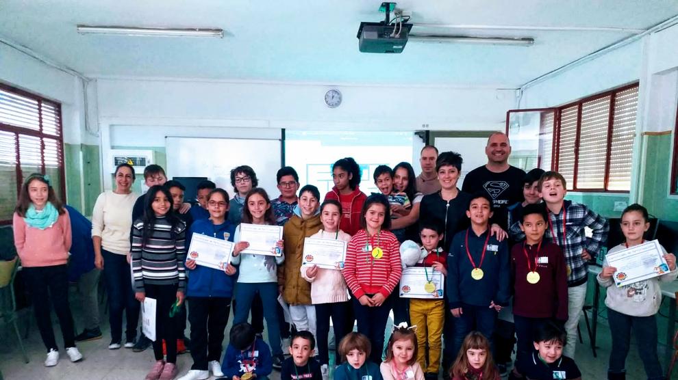 Taller de videojuegos con scratch en el CEIP Marcos Frechín.