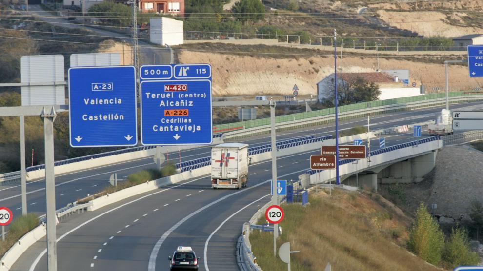 La autovía mudéjar, a su paso por Teruel.