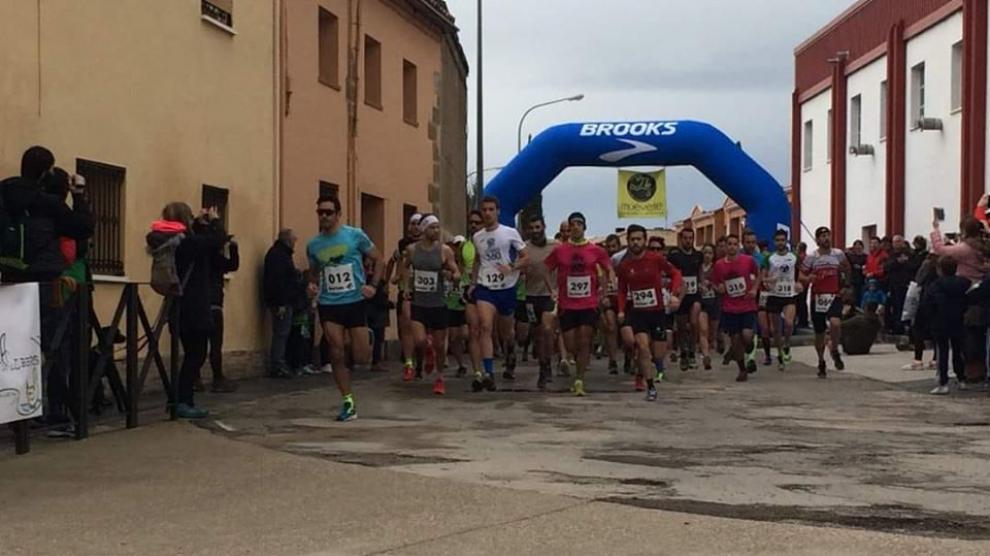 Salida de la Trail Solidaria de Chimillas en una imagen de archivo.