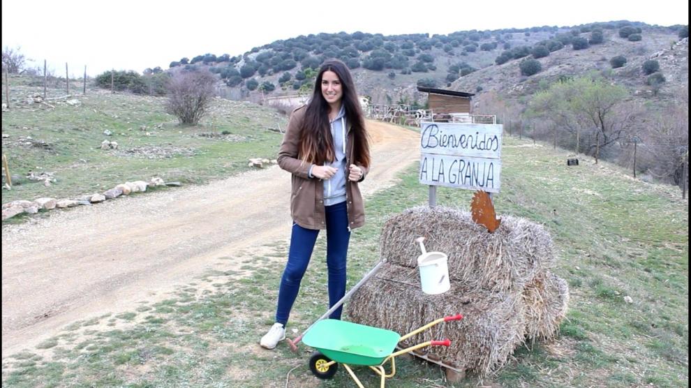 Beatriz Orduna, en la granja-escuela El Tío Carrascón