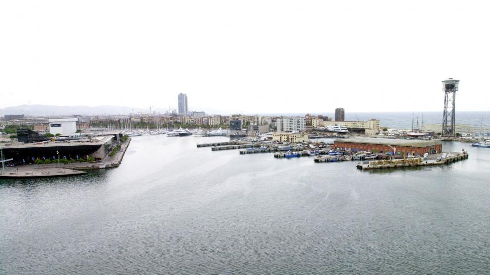 Vista general del puerto de Barcelona en una imagen de archivo.