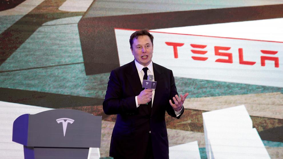 Elon Musk en un acto en la ciudad china de Shanghai a primeros de año.
