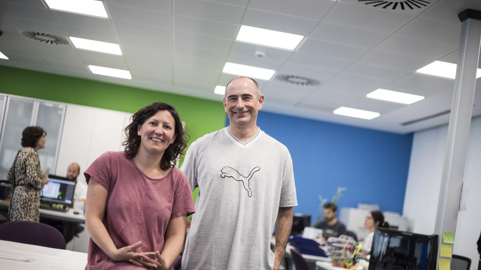 Meritxell Laborda y Fernando Cabeza, socios y directores de la empresa Océano Atlántico