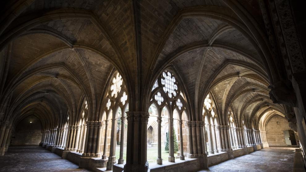 El imponente claustro del monasterio de Veruela