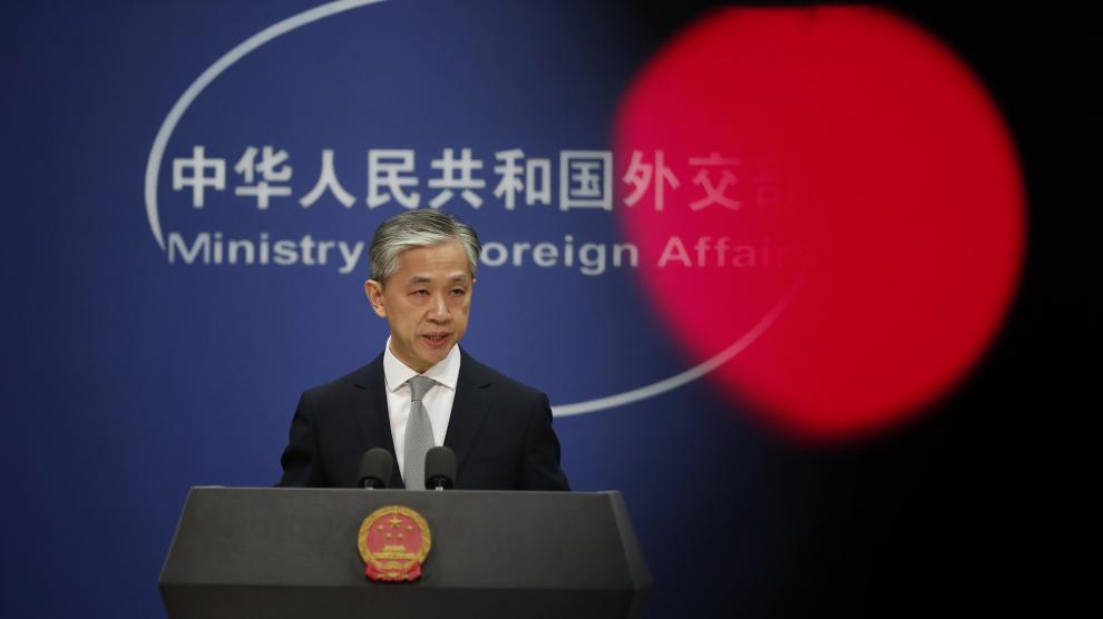 Wang Wenbin, ministro de Asuntos Exteriores de China, en rueda de prensa