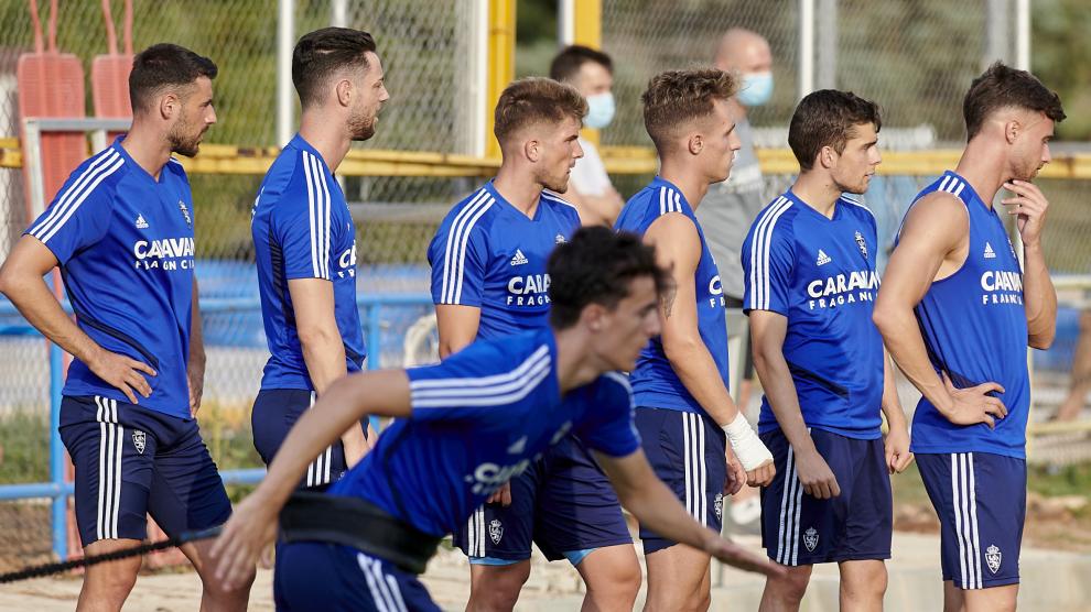 Entrenamiento del Real Zaragoza.