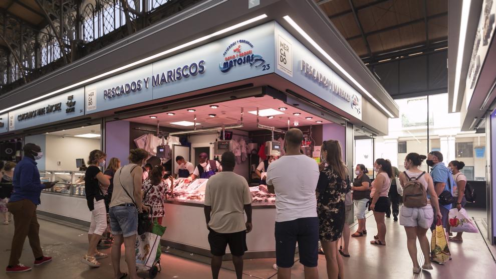 El Mercado Central, en la mañana de este sábado.