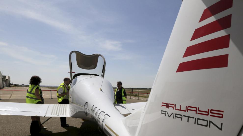 Uno de los aviones de la escuela de Airways Aviation.