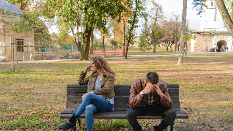 Una pareja con problemas.