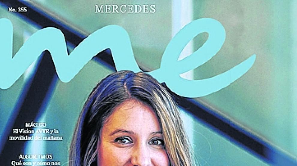 Esther Borao, portada de la revista 'Me'