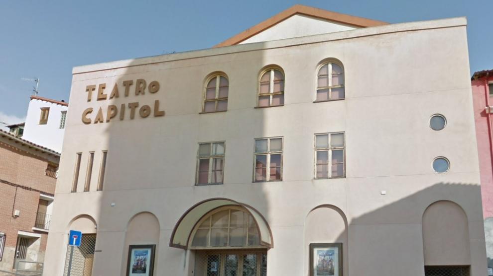 Fachada del Cine Capitol de Calatayud.