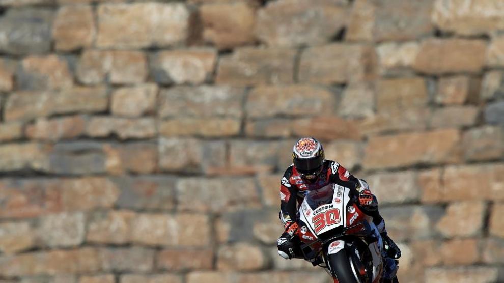 El piloto Nipón es el más rápido en la primera jornada del Gran Premio de Teruel.