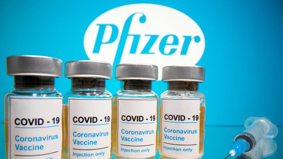 Viales de la vacuna desarrollada por Pfizer y Biontech.