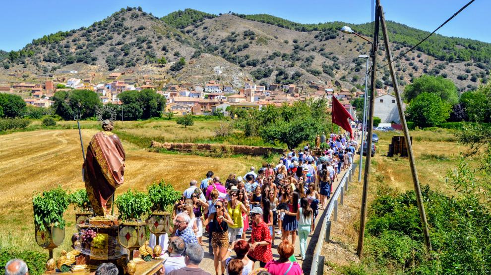 La procesión va desde la iglesia de Murero hasta la ermita de San Mamés, a un kilómetro