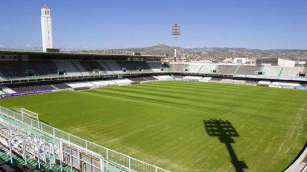 Estadio de Castalia, en Castellón, donde juega esta noche el Real Zaragoza.