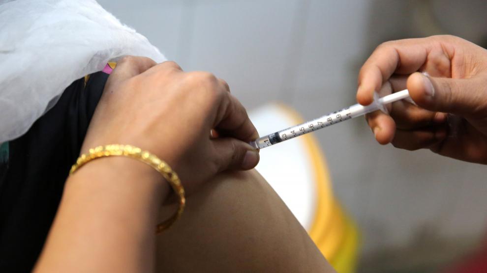 Vacunación contra la covid en la India.