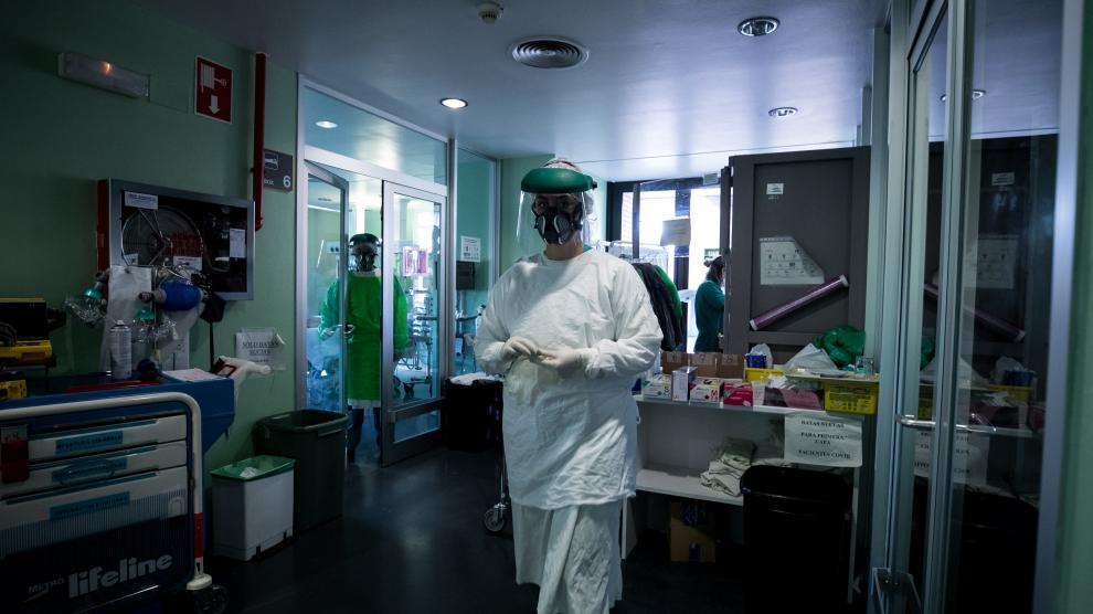 Las ucis de los hospitales aragoneses siguen teniendo un alto porcentaje de ocupación con pacientes covid.