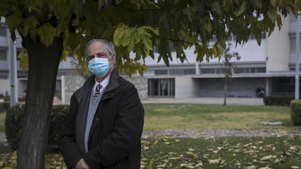 Manuel Silva, en el campus de Ingeniería del Actur