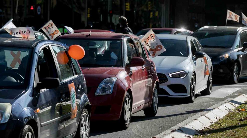 Nueva protesta de la concertada en coches contra la ley Celáa