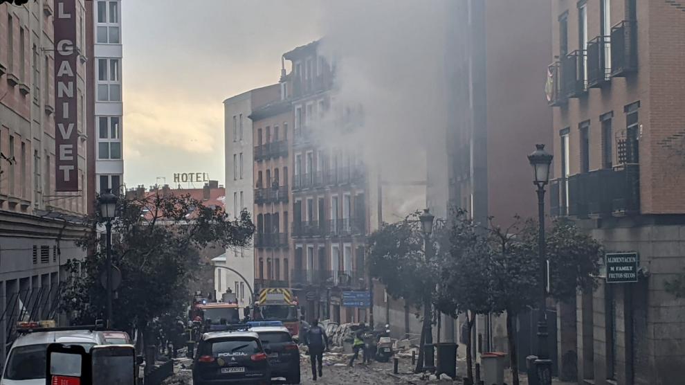 fuerte Explosión en Madrid