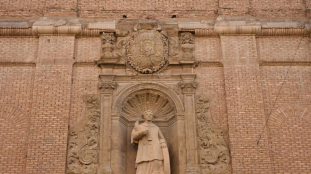 Fachada de la Iglesia de San Vicente el Real de Huesca.