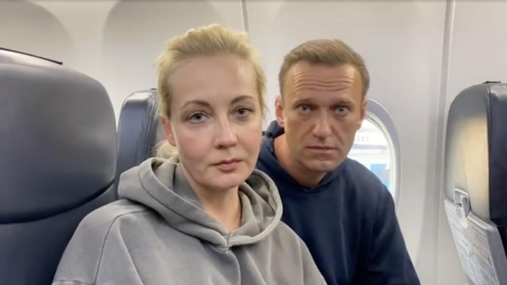 Yulia Navalnaya, wife of Russian opposition leader Alexei Navalny arrested