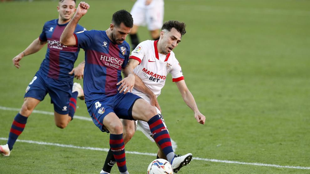 Imágenes del partido entre el Sevilla y la SD Huesca