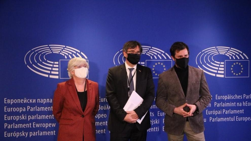 Puigdemont en el Parlamento Europeo