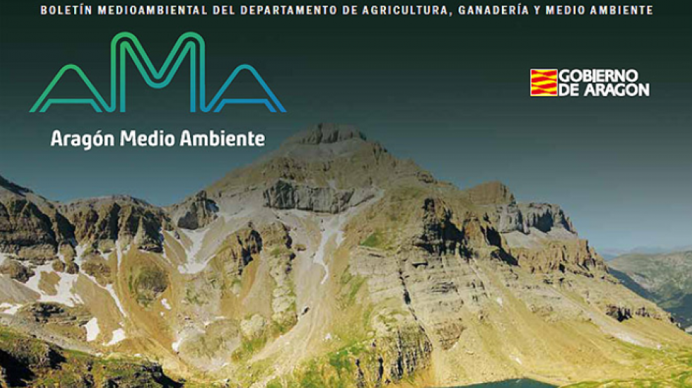 Portada del número 1 del AMA, Boletín de Medio Ambiente del Gobierno de Aragón