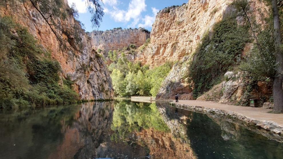 El lago del espejo, uno de los lugares más emblemáticos del Monasterio de Piedra, se vuelve a abrir.