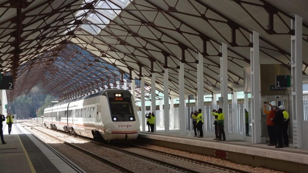 Llegada del tren a la estación