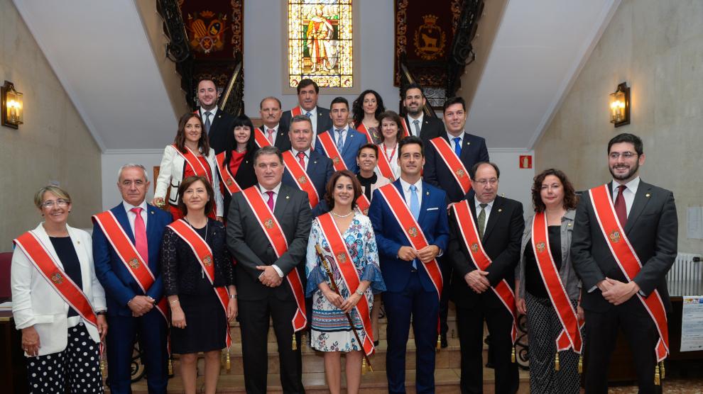 Constitución del Ayuntamiento de Teruel, tras las elecciones locales de 2019.