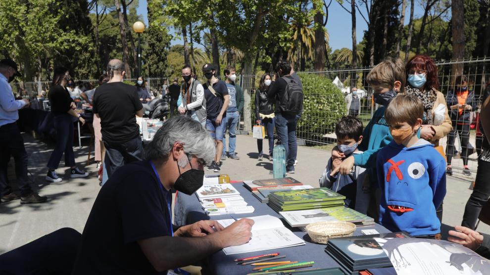 Celebración del Día del Libro 2021 en el Parque Grande José Antonio Labordeta de Zaragoza