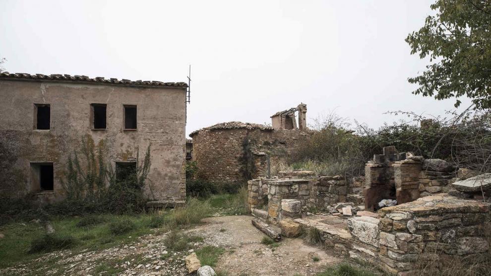 Casa abandonada en el Pirineo aragonés.