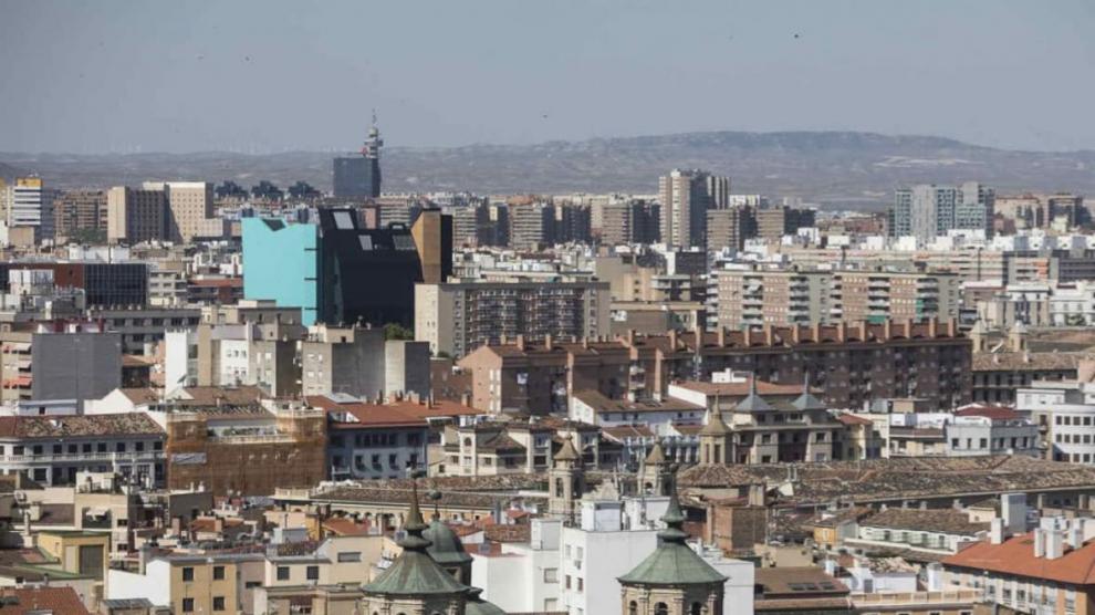 Vistas de la ciudad de Zaragoza.