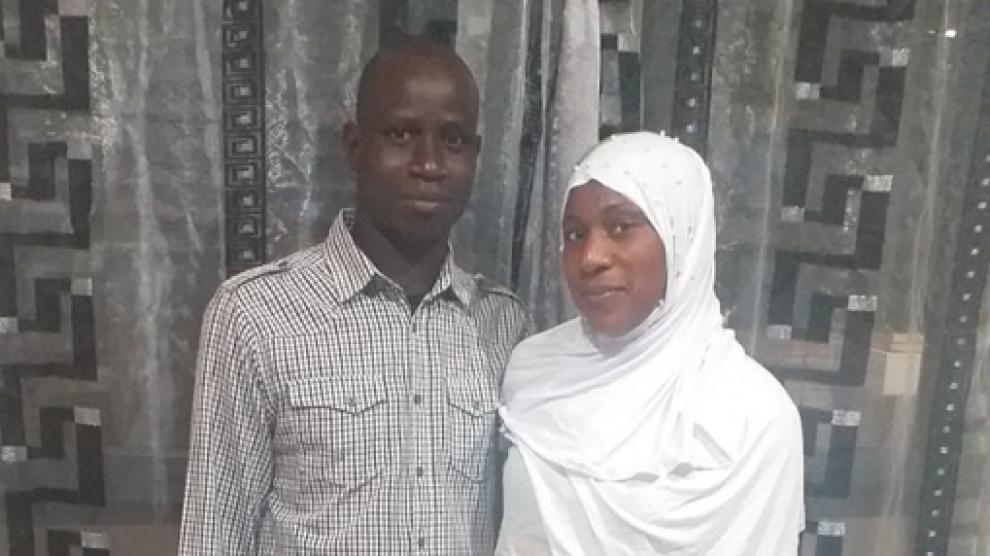 Tidiane Dembele y Mbalou Dansira, en Zaidín.