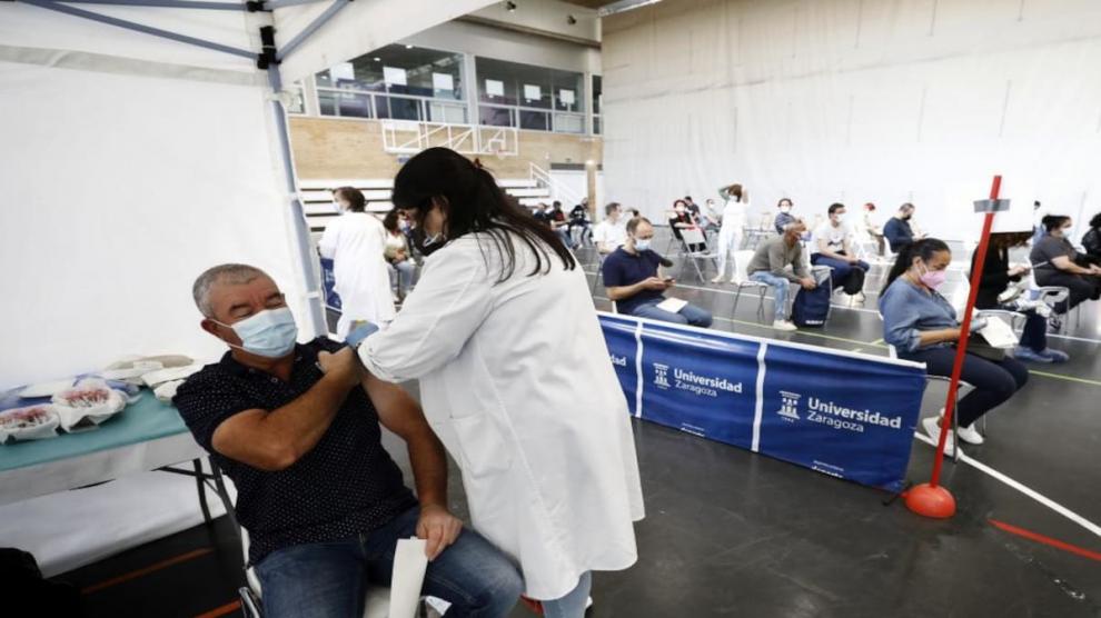Vacunación en Zaragoza.