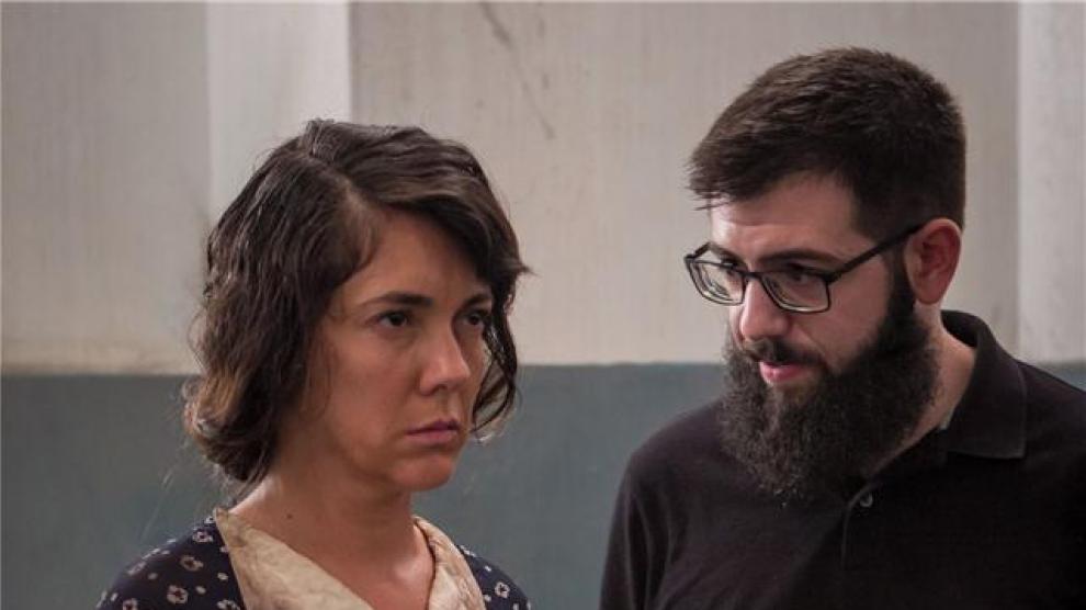 Carmen Barrantes y el joven director Tomás Generelo, que la dirigió en 'Cardelinas'..