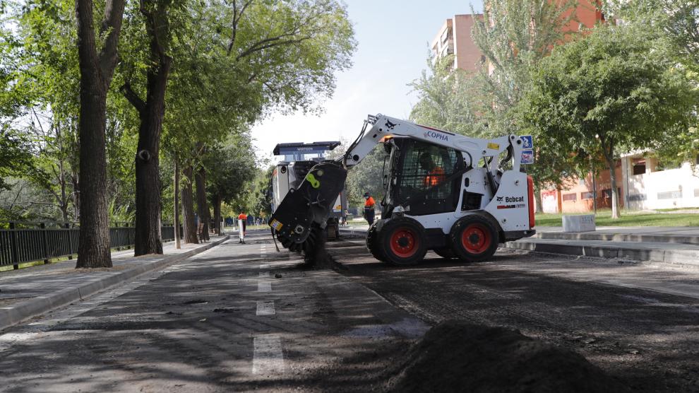 Operación asfalto en seis calles de cinco barrios de Zaragoza