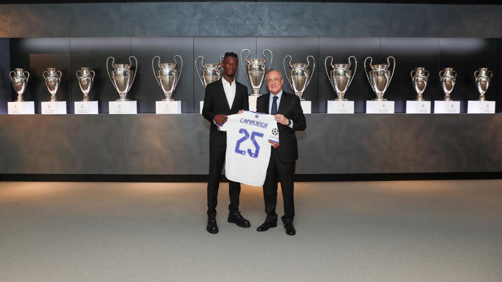 Presentación de Eduardo Camavinga como nuevo jugador del Real Madrid