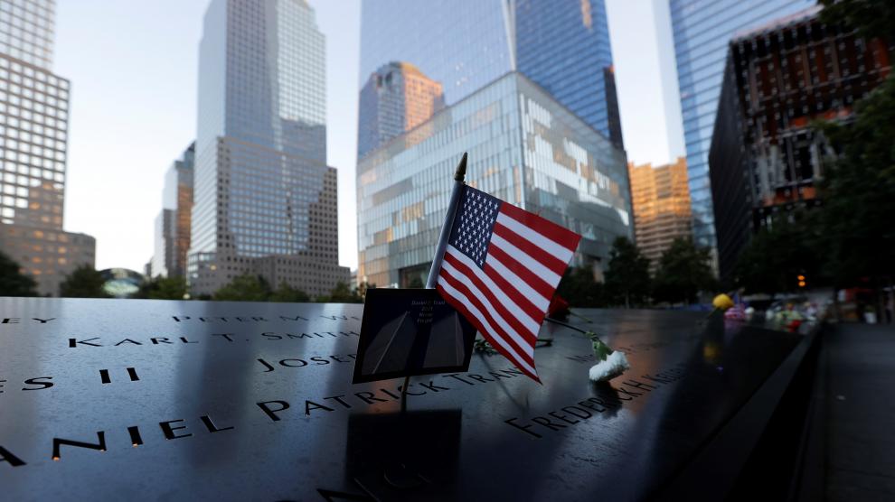 A genera view of the New York skyline and the Brooklyn Bridge on the 20th anniversary of the September 11, 2001 attacks in New York City, New York, U.S., September 11, 2021. REUTERS/Mario Anzuoni[[[REUTERS VOCENTO]]] USA-SEPT11/