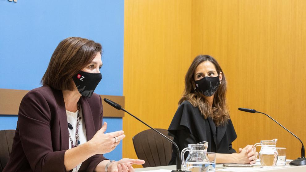 Comparecencia de Sara Fernández y María Navarro