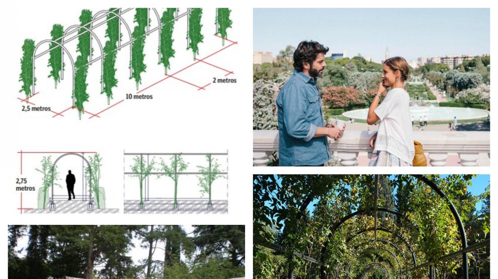 El proyecto, el rodaje de 'Nuestros amantes', la rosaleda antigua y la pérgola actual.